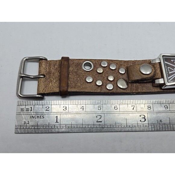 Fossil JR 9493 Womens Brown Leather Cuff Analog Watch New Battery Vintage Retro - Picture 9 of 13